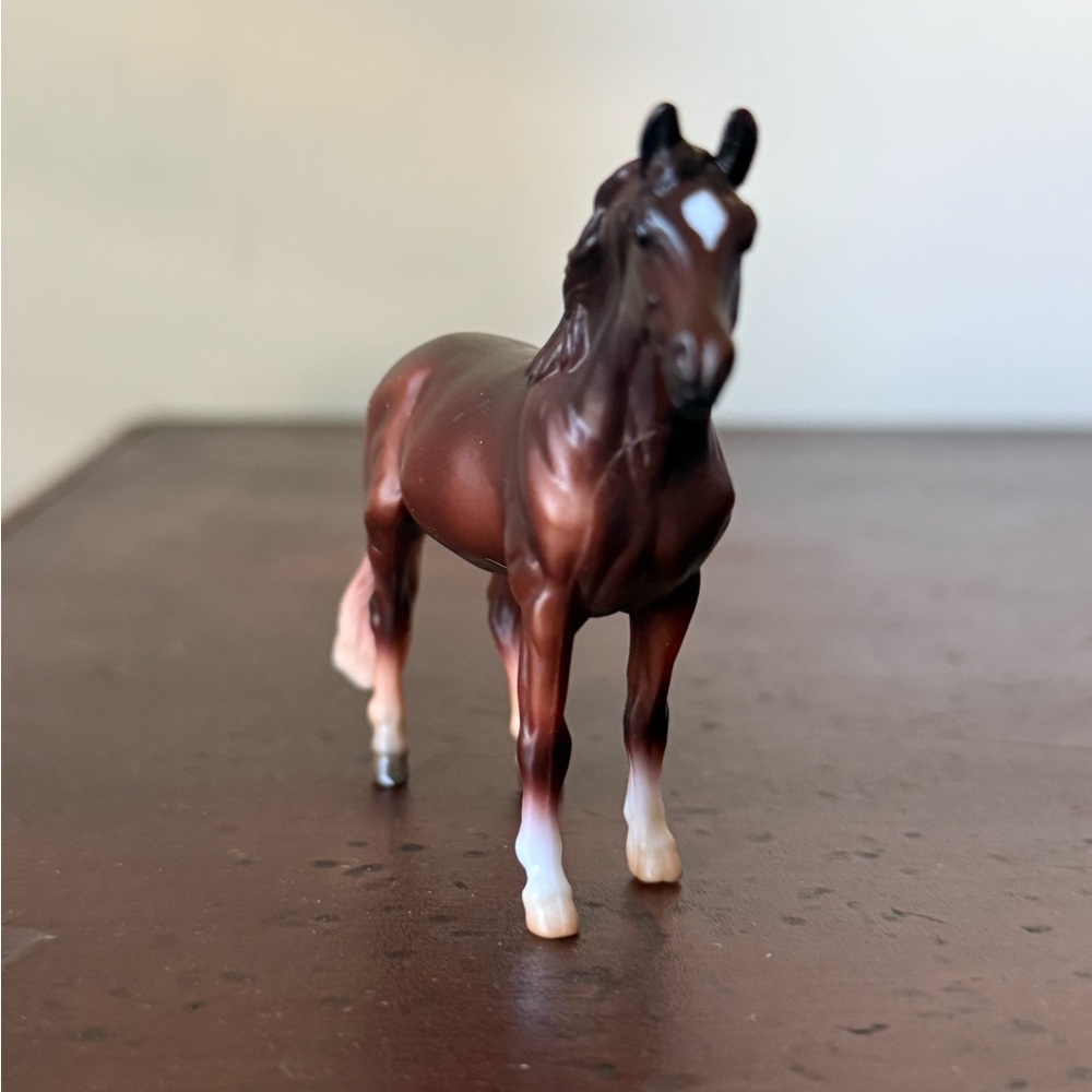 Breyer Majestic Brown and White Horse Figurine Collectible